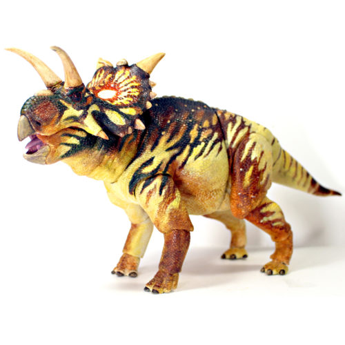 Xenoceratops articulated dinosaur model.